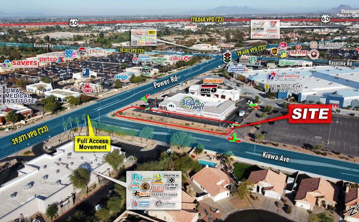 Pictures of Land property located at NEC of Power Rd and Kiowa Ave, Mesa, AZ 85206 for lease - image #1