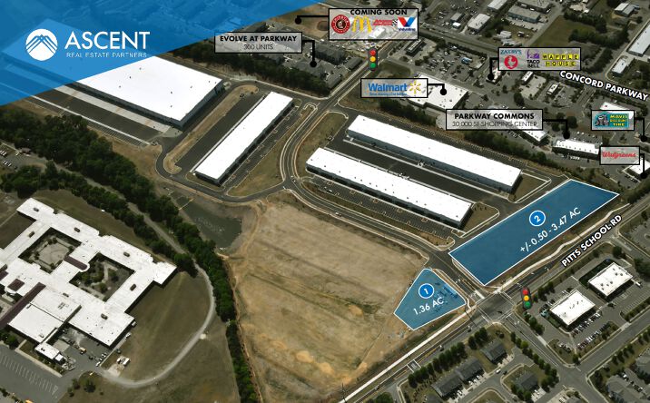 Pictures of Land property located at 100 Pitts School Rd SW, Concord, NC 28027 for lease - image #1