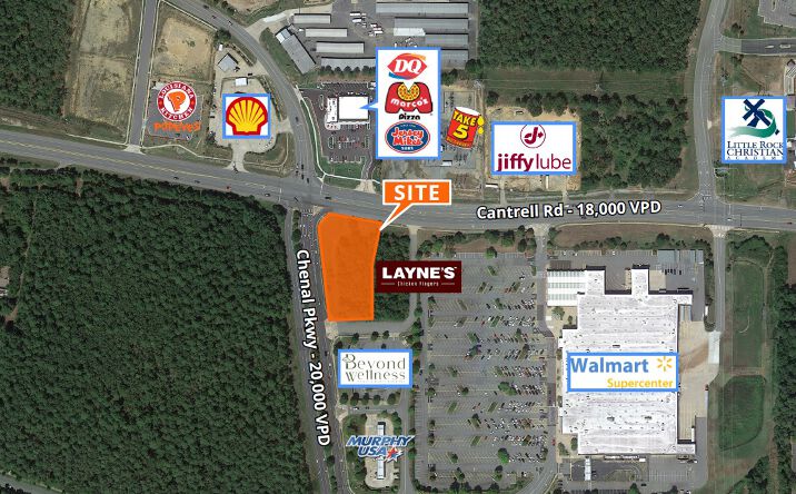 Pictures of Land property located at 19419 Cantrell Rd, Little Rock, AR 72223 for lease - image #1