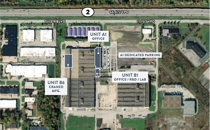Pictures of Office, Industrial property located at 7800 Tyler Blvd, Mentor, OH 44060 for lease - image #1