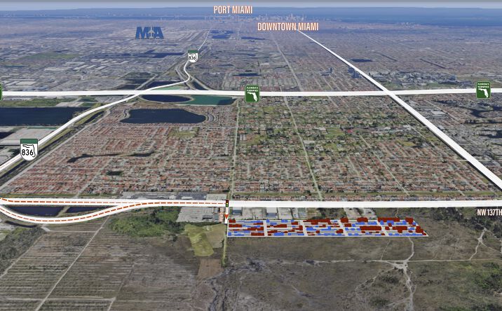 Pictures of Land property located at NW 137th Ave, Miami, FL 33182 for lease - image #1