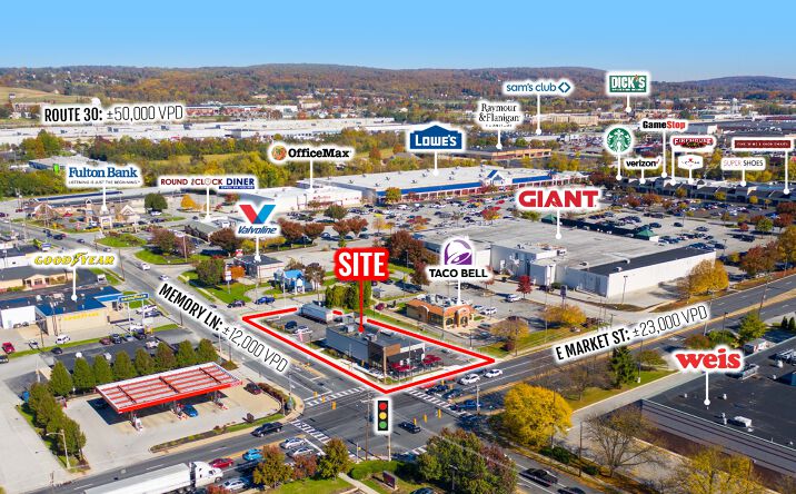 Pictures of Retail property located at 2401 E Market St, York, PA 17402 for sales - image #1