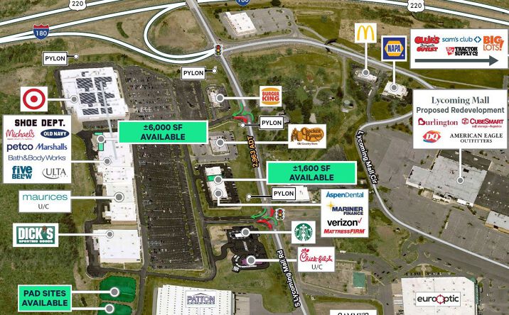 Pictures of Retail property located at I-180 & South Lycoming Mall Rd, Muncy, PA 17756 for sales - image #1