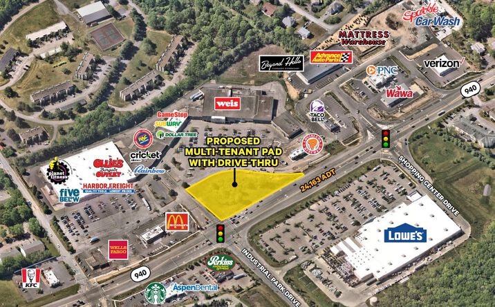 Pictures of Retail property located at Route 940 & Industrial Drive, Mount Pocono, PA 18344 for sales - image #1