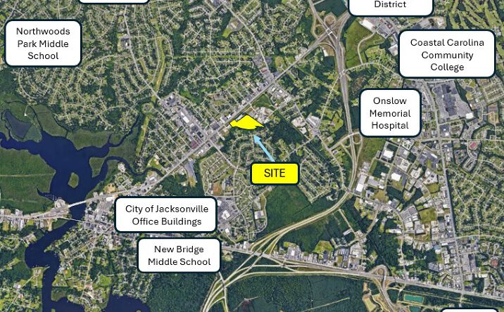 Pictures of Land property located at 1090 N Marine Blvd, Jacksonville, NC 28540 for lease - image #1