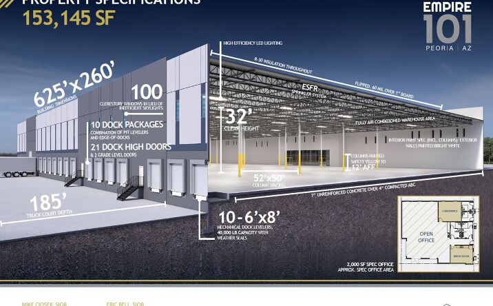 Pictures of Industrial property located at 8850 W Sweetwater Ave, Peoria, AZ 85381 for lease - image #1