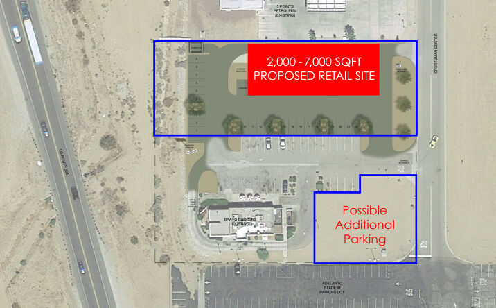 Pictures of Retail property located at 16898 Sportsman Center, Adelanto, CA 92301 for lease - image #1