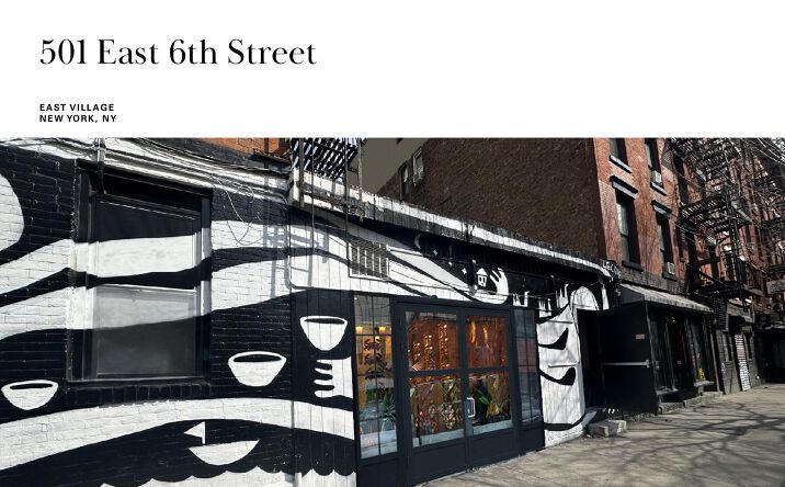 Pictures of Retail property located at 501 E 6th St, East Village, NY 10009 for lease - image #1