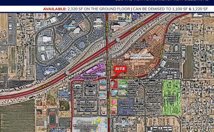 Pictures of Retail property located at SEC Val Vista Dr. And Mercy Rd., Gilbert, AZ 85297 for lease - image #1