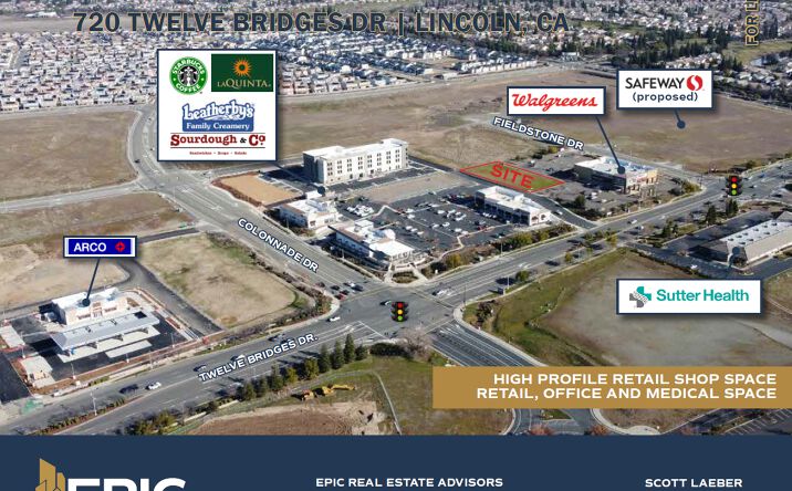 Pictures of Retail, Office, Restaurant property located at 720 Twelve Bridges Dr, Lincoln, CA 95648 for lease - image #1