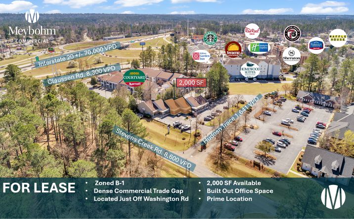 Pictures of Retail, Office, Restaurant property located at 206-208 Hudson Trace, Augusta, GA 30907 for lease - image #1