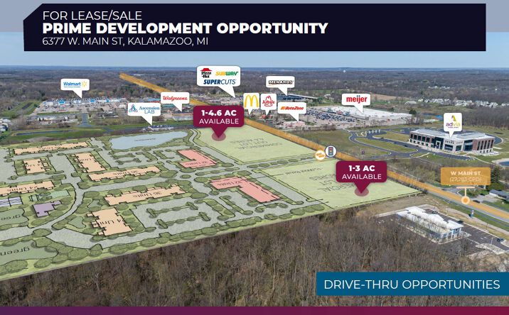 Pictures of Retail, Land property located at 6377 W Main St, Kalamazoo, MI 49009 for lease - image #1