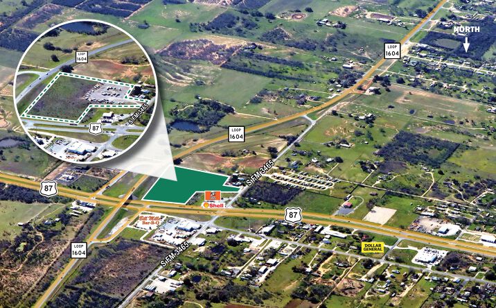 Pictures of Land property located at 12198 US Hwy 87 E, Adkins, TX 78101 for lease - image #1