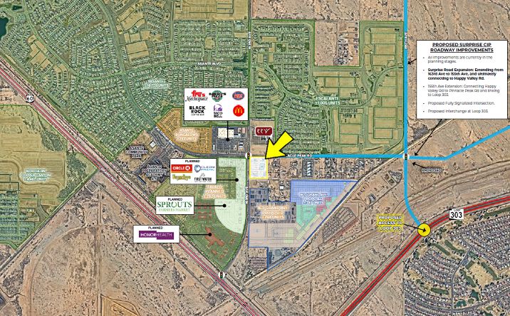Pictures of Retail, Land property located at 23236 N 163rd Ave, Surprise, AZ 85387 for lease - image #1