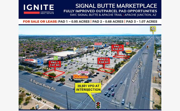 Pictures of Retail, Land property located at SWC Signal Butte & Apache Trail, Mesa, AZ, AZ 85208 for lease - image #1