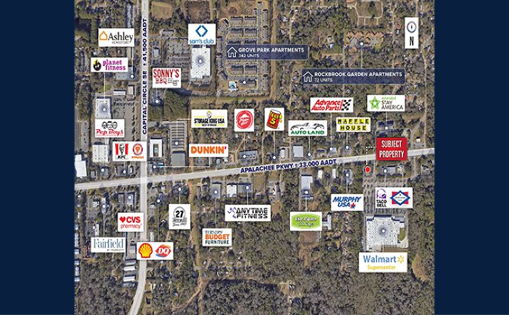Pictures of Special Purpose property located at 3513 Apalachee Pkwy, Tallahassee, FL 32311 for lease - image #1