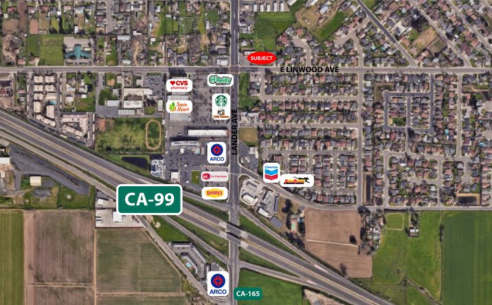 Pictures of Retail, Office, Restaurant property located at 125 E Linwood Ave, Turlock, CA 95380 for lease - image #1