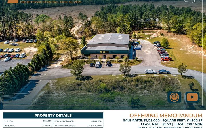 Pictures of Industrial property located at 1982 Jefferson Davis Hwy, Graniteville, SC 29829 for lease - image #1