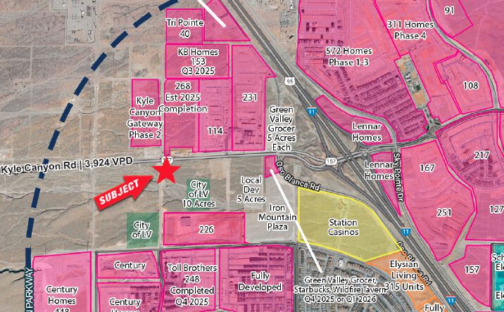 Pictures of Retail property located at SEC Kyle Canyon Rd & Alpine Ridge Way, Clark County, NV 89124 for lease - image #1