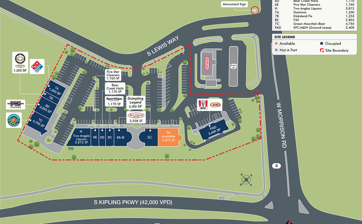 Pictures of Retail property located at 2585 S Lewis Way, Denver, CO 80227 for lease - image #1