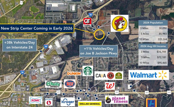 Pictures of Retail property located at Butler Dr & Joe B Jackson Pkwy, Murfreesboro, TN 37127 for sales - image #1