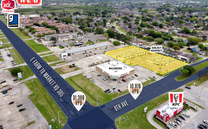 Pictures of Retail, Office property located at 8700 9th Ave, Port Arthur, TX 77642 for lease - image #1