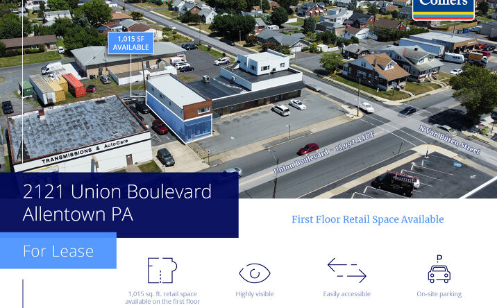 Pictures of Retail property located at 2121 Union Blvd, Allentown, PA 18109 for lease - image #1