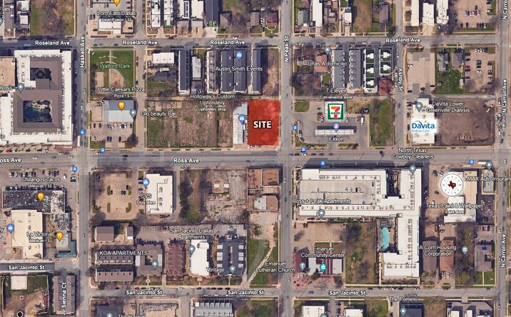 Pictures of Land property located at 4233 Ross Ave, Dallas, TX 75204 for lease - image #1