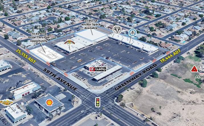 Pictures of Retail property located at 5830 W Greenway Rd, Glendale, AZ 85306 for lease - image #1