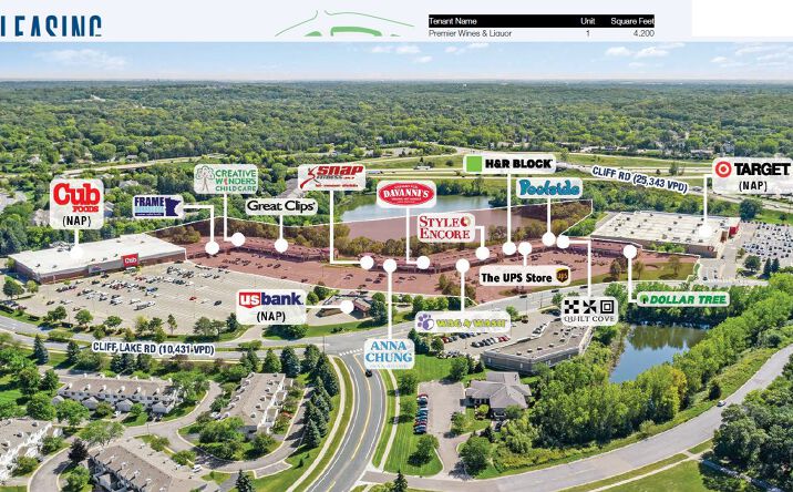 Pictures of Retail property located at 1960 Cliff Lake Rd, Eagan, MN 55122 for lease - image #1