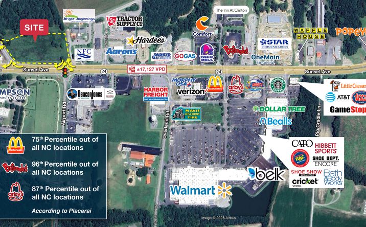 Pictures of Land property located at Sunset Ave, Clinton, NC 28328 for lease - image #1