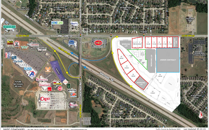 Pictures of Retail, Land property located at SEQ 10th Street & Czech Hall Raod, Yukon, OK 73099 for lease - image #1