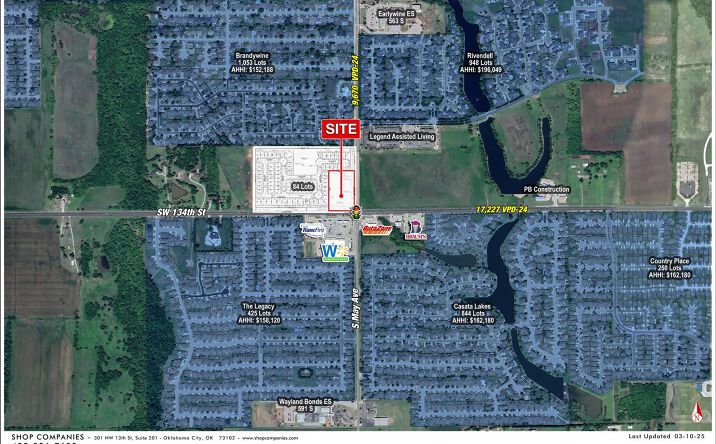 Pictures of Retail, Land property located at NWC SW 134th Street & S May Avenue, Oklahoma City, OK 73170 for lease - image #1