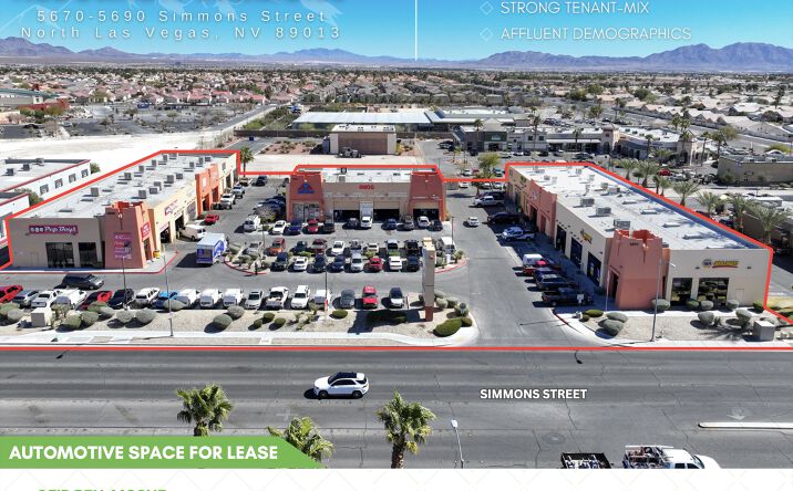 Pictures of Retail property located at 5670 Simmons St, North Las Vegas, NV 89031 for lease - image #1