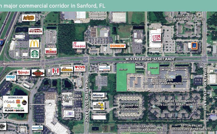Pictures of Retail, Land property located at 4200 Symphony Cir, Sanford, FL 32771 for lease - image #1