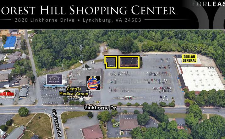 Pictures of Retail, Office, Restaurant property located at 2820 Linkhorne Dr, Lynchburg, VA 24503 for lease - image #1