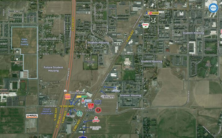 Pictures of Retail property located at University Blvd, Rexburg, ID 83440 for lease - image #1