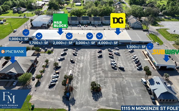 Pictures of Retail, Office, Special Purpose property located at 1115 N McKenzie St, Foley, AL 36535 for lease - image #1