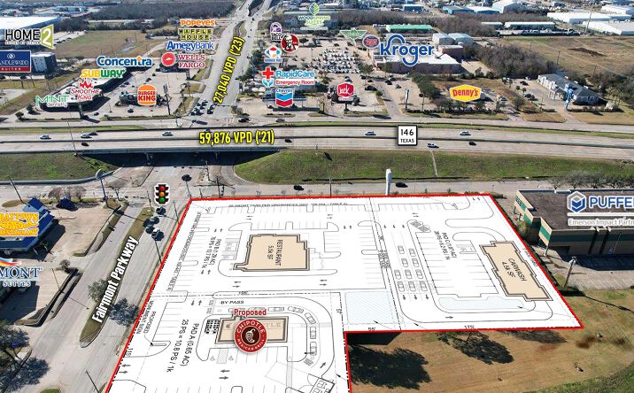 Pictures of Retail, Land property located at 1001 N Hwy 146, La Porte, TX 77571 for lease - image #1