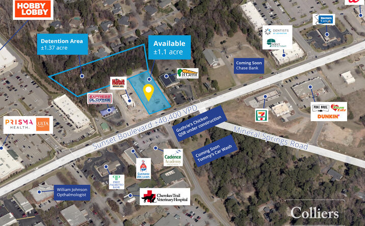 Pictures of Land property located at 5302 Sunset Blvd, Lexington, SC 29072 for lease - image #1