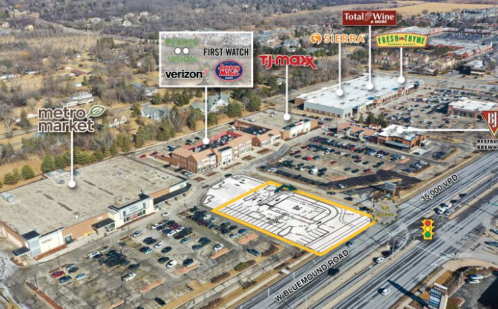 Pictures of Retail property located at 17630 W Bluemound Rd, Brookfield, WI 53045 for lease - image #1