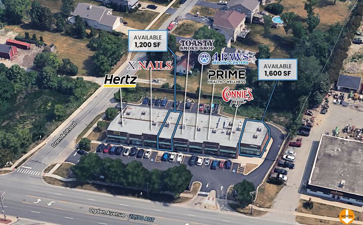 Pictures of Retail property located at 2561 Ogden Ave, Downers Grove, IL 60515 for lease - image #1