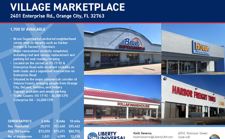 Pictures of Retail, Office property located at 2433 Enterprise Rd, Orange City, FL 32763 for lease - image #1