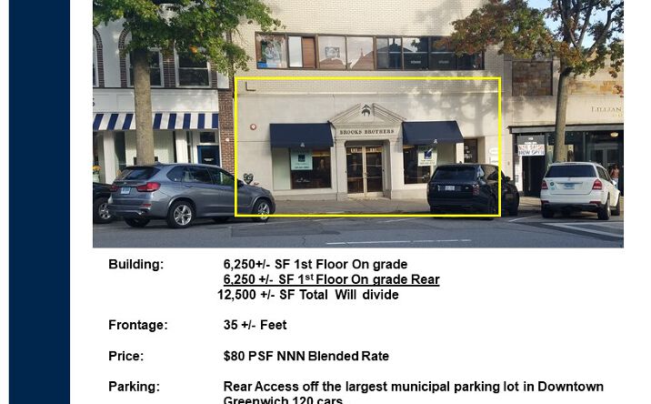 Pictures of Retail property located at 181 Greenwich Ave, Greenwich, CT 06830 for lease - image #1