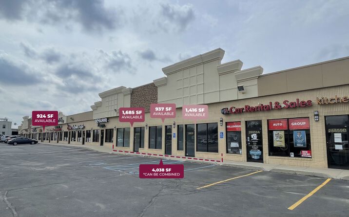 Pictures of Retail property located at 28841-28859 Orchard Lake Rd, Farmington Hills, MI 48334 for lease - image #1