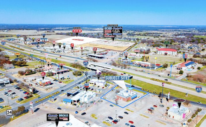 Pictures of Retail, Restaurant property located at 111 I-45, Ennis, TX 75119 for lease - image #1