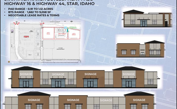Pictures of Retail, Land, Restaurant property located at 8874 W Wildbranch St, Star, ID 83669 for lease - image #1