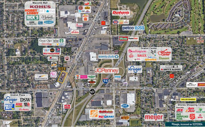 Pictures of Retail, Land property located at 31327 Gratiot Avenue, Roseville, MI 48066 for lease - image #1