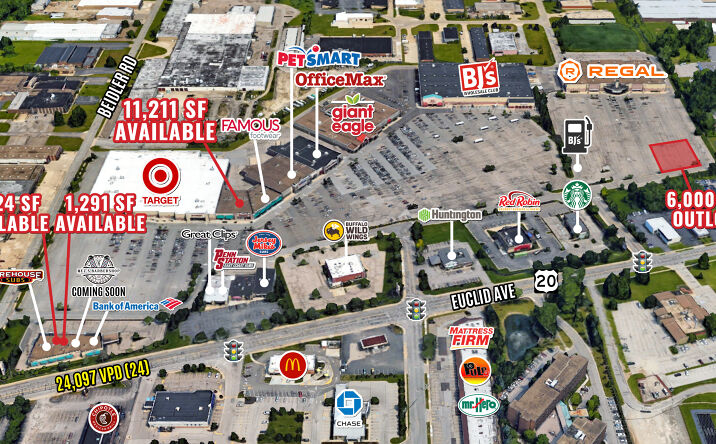 Pictures of Retail property located at 36195 Euclid Ave, Willoughby, OH 44094 for lease - image #1