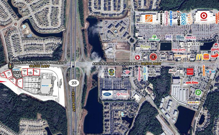 Pictures of Retail property located at Oakleaf Plantation Parkway & Cecil Connector Road, Jacksonville, FL 32222 for lease - image #1